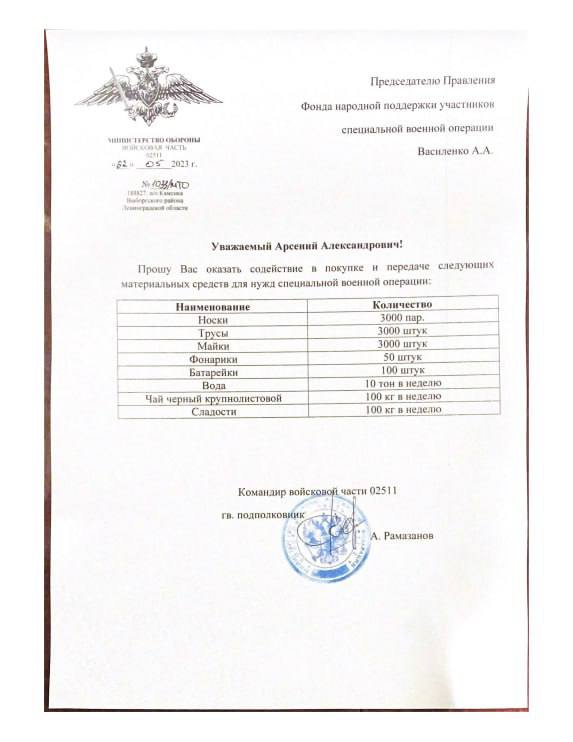 Запросы от воинских частей, стр. 3